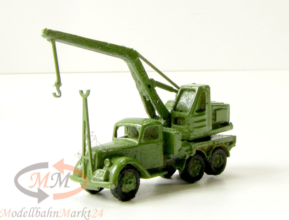 Ford Militär-Kran in grün aus dem Zweiten Weltkrieg Standmodell Maßstab 1:160