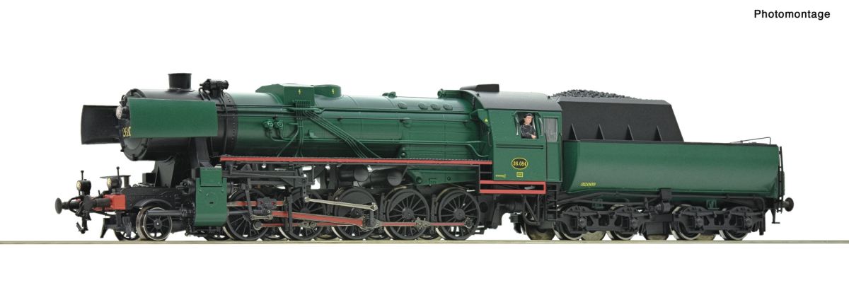 ROCO 70044 Dampflokomotive 26.084, SNCB DCC Sound Spur H0