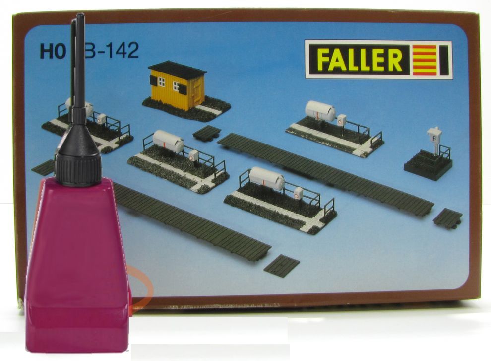 FALLER B-142 Strecken-Ausschmückung H0 1:87 OVP + Kunststoffkleber