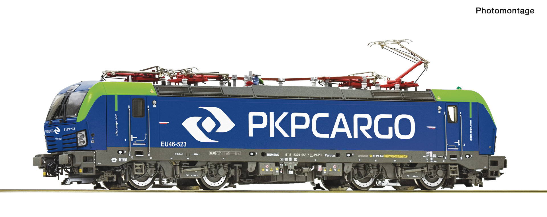 ROCO 70057 Elektrolokomotive EU46-523, PKP Cargo DC Spur H0