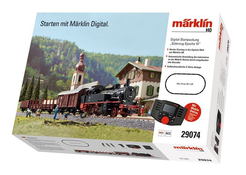 MÄRKLIN 29074 Digital-Startpackung Güterzug Epoche III. Spur H0