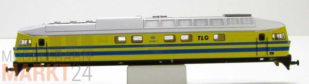 Ersatz-Gehäuse gelb/blau 232 446-5 z.B. für ROCO TLG Diesellok BR 232 TT - NEU