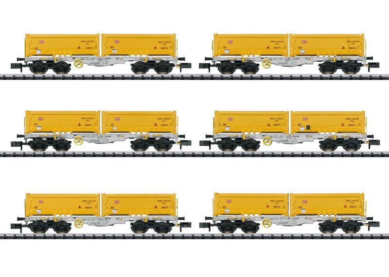 TRIX 15075 Containertragwagen-Set Sgmmns 190 Spur N