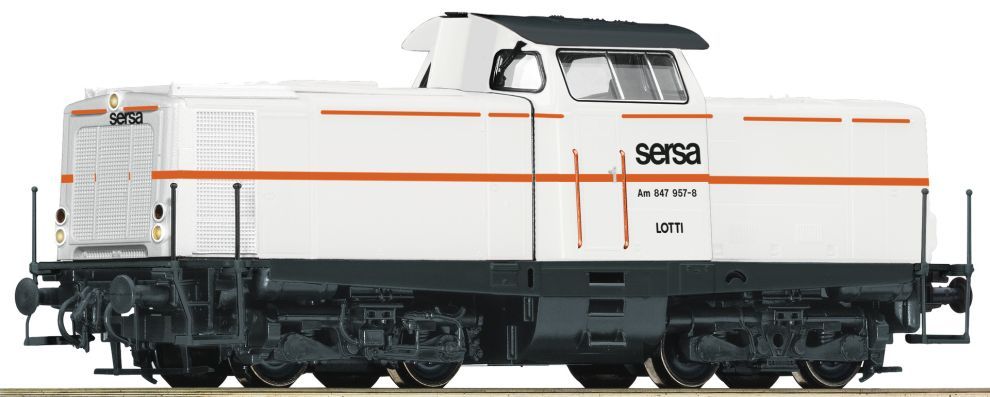 ROCO 52566 EINSTELLER Diesellok Am 847 Sersa Leo-Snd Spur H0