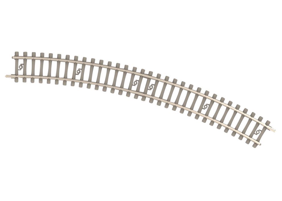 TRIX 14510 Gebogenes Gleis mit Betonschwellen 261,8 mm Spur N