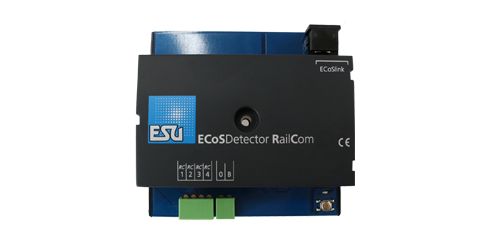 ESU 50098 ECoSDetector RC Rückmeldemodul, 4 RailCom-Eingänge. Für 2 und 3-Leiterbetrieb, Optokoppler