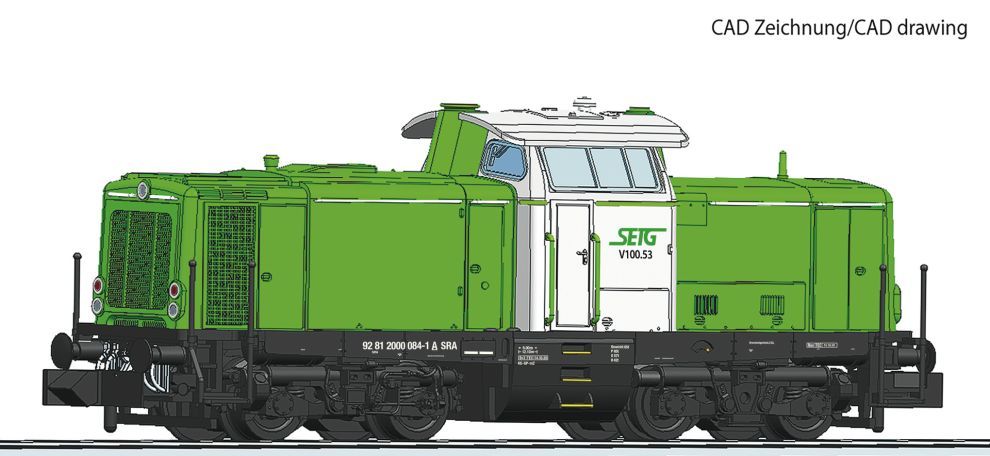 FLEISCHMANN 721213 Diesellokomotive V 100.52, SETG DC Spur N