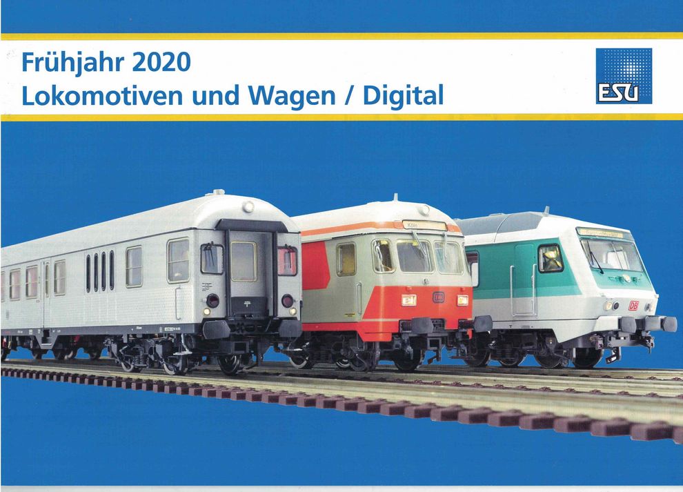 ESU Broschüre Prospekt Katalog Frühjahr 2020 Lokomotiven und Wagen Digital - NEU
