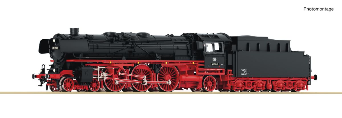 FLEISCHMANN 714570 Dampflokomotive 001 150-2, DB DCC Sound Spur N