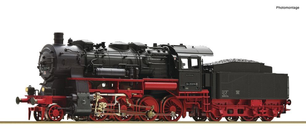 ROCO 70037 H0 Dampflokomotive BR 56.20–29, DR DC