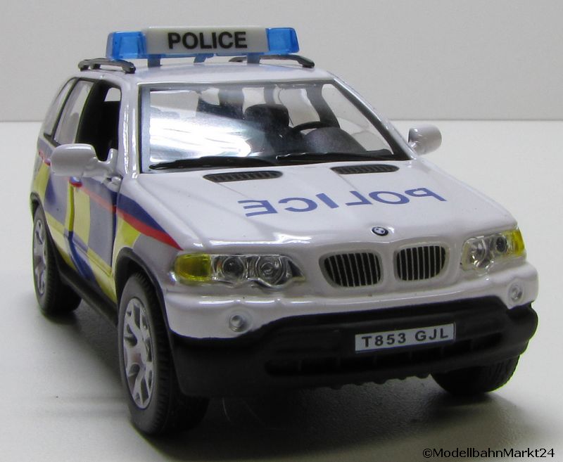 BMW X5 Police Maßstab ca. 1:43 - neuwertig - OVP