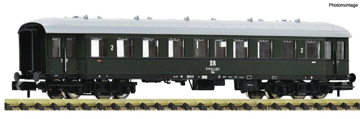 FLEISCHMANN 6260021 Eilzugwagen 2. Klasse, DR DC Spur N