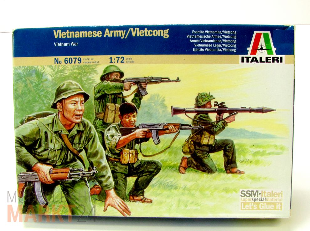 ITALERI 6079 Figuren-Bausatz Vietnamese Army/Vietcong Scale 1:72 OVP