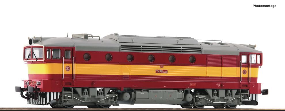 ROCO 70023 H0 Diesellokomotive T478 3208, CSD DC