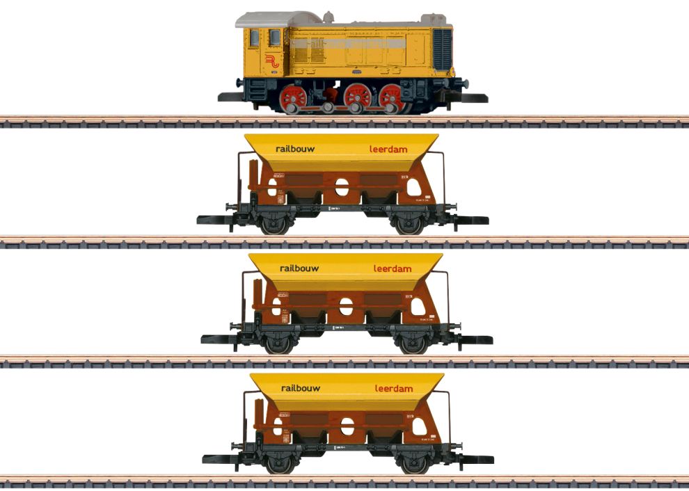 MÄRKLIN 81771 Gleisbauzug V36 Railbouw Leer Spur Z