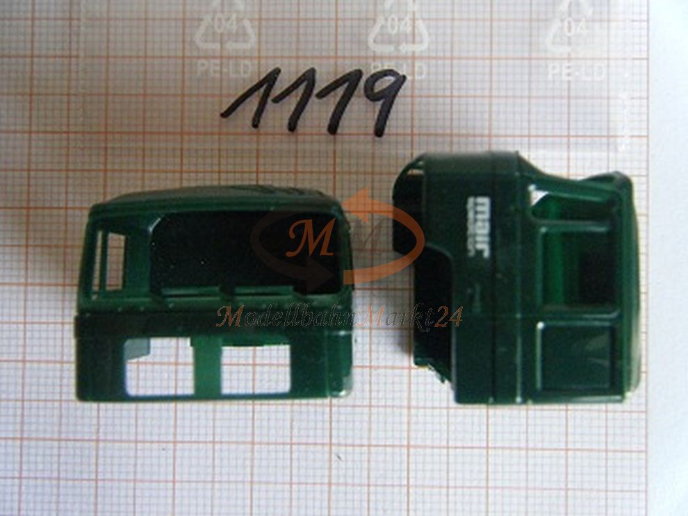 ALBEDO 2 x Fahrerhaus MAN F90 2000 alt grün mair Spedition bedruckt - 1119