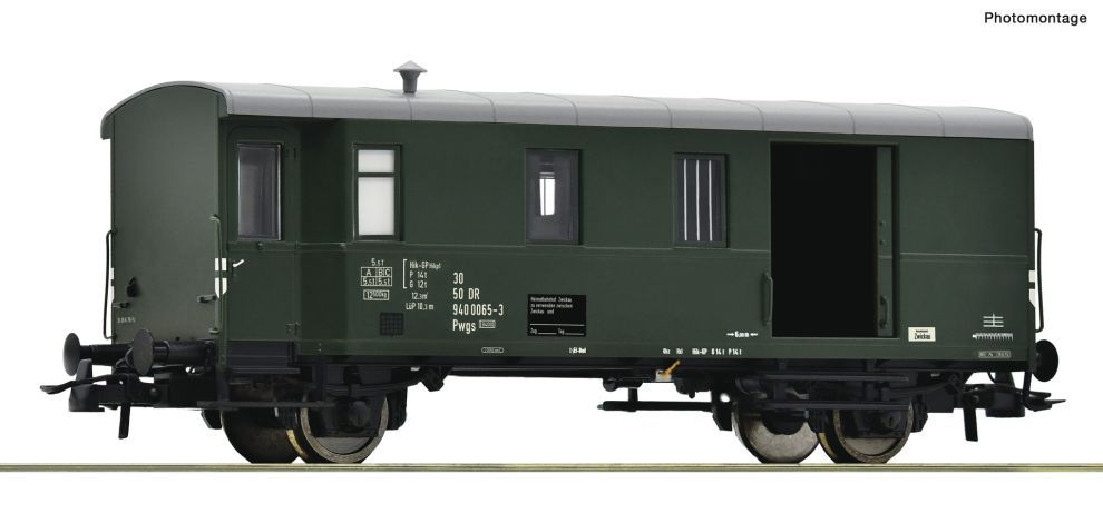 ROCO 6200018 H0 Güterzuggepäckwagen, DR DC