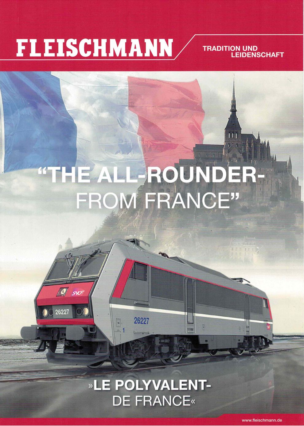 FLEISCHMANN 80900 Broschüre Prospekt - The All-Rounder from France - EN/FR - NEU
