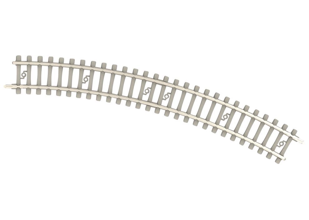 TRIX 14522 Gebogenes Gleis mit Betonschwellen 228,2 mm Spur N