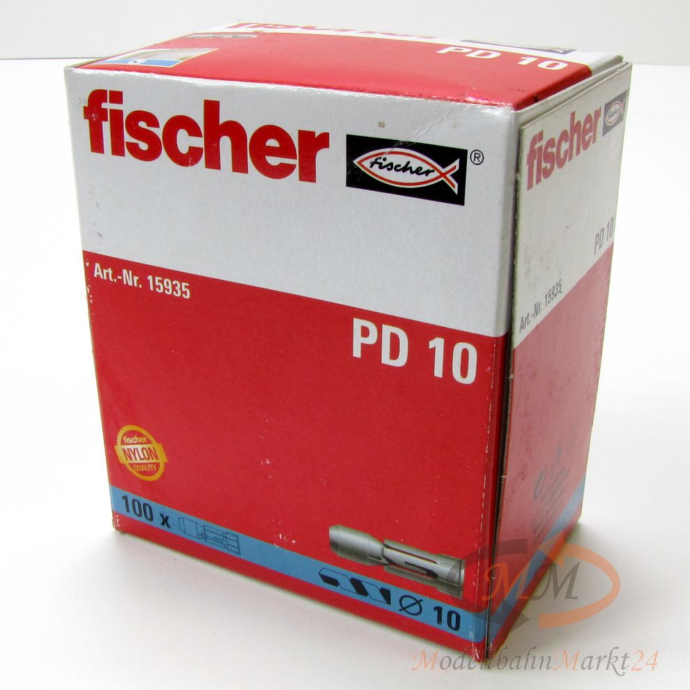 FISCHER Dübel 15935 Plattendübel 10 mm PD10 VPE = 100 Stück - NEU