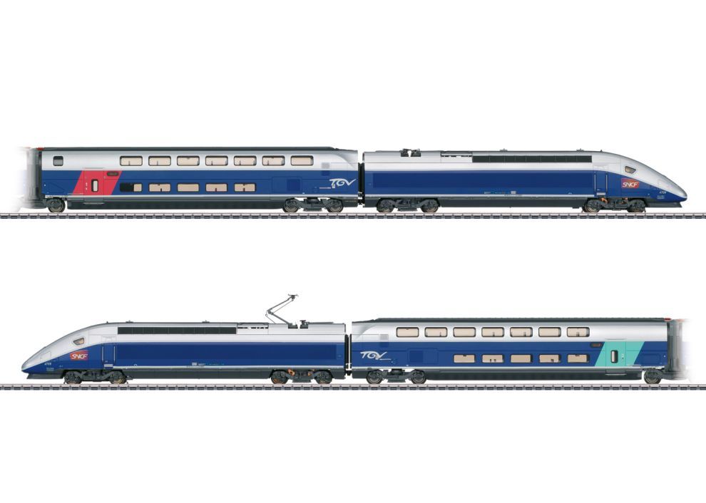 MÄRKLIN 37793 Hochgeschwindigkeitszug TGV Euroduplex Spur H0