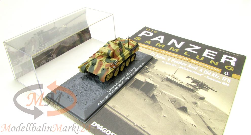 Die Panzer Sammlung 6: Panzer Kampfwagen V Panther171 Militär Scale 1:72 + Heft