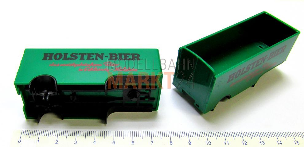 ALBEDO Ersatzteil Auflieger-Koffer + Chassis Holsten-Bier grün H0 1:87 - 2363