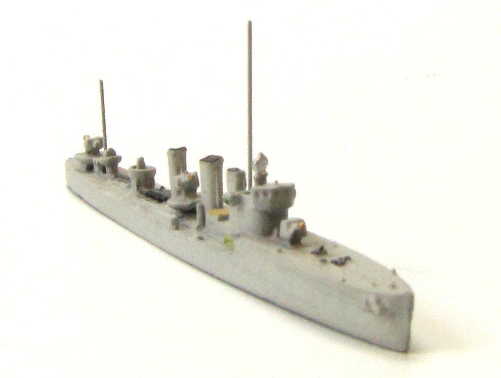 Metallguss Modell leichter Kreuzer WWII Schlachtschiff hell grau Maßstab 1:1250