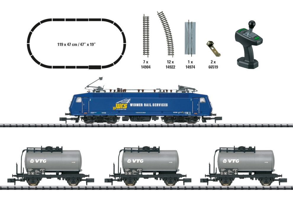 TRIX 11158 Digital-Startpackung Güterzug mit Baureihe 120 Spur N