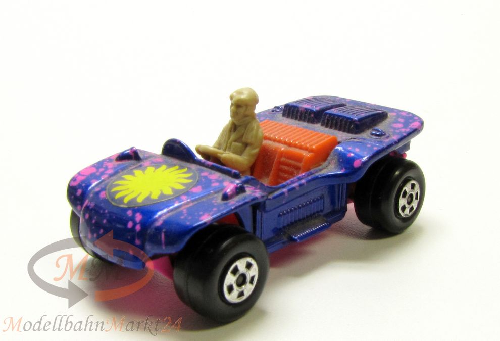 MATCHBOX Rolamatics N°47 Beach Hopper in blau/pink -  mit Fahrerfigur