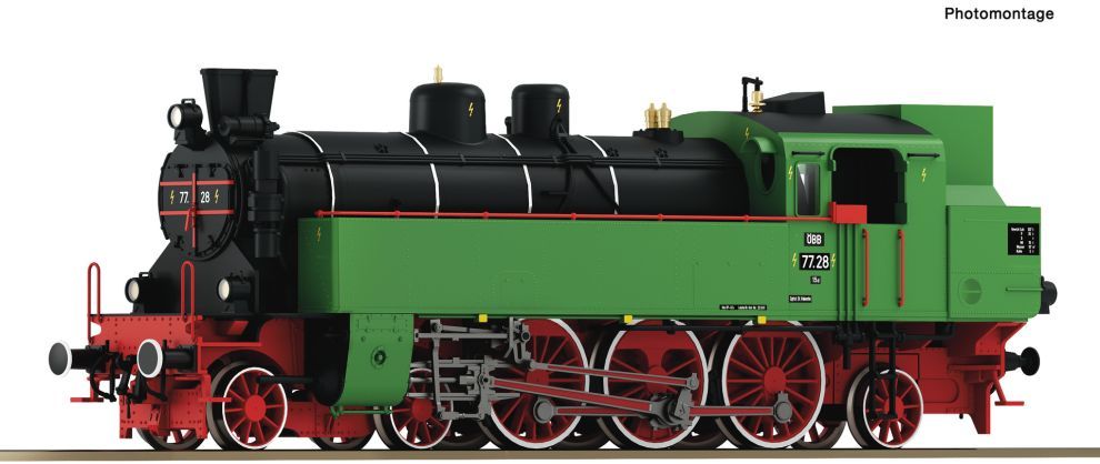 ROCO 70084 H0 Dampflokomotive 77.28, ÖBB DCC-Sound