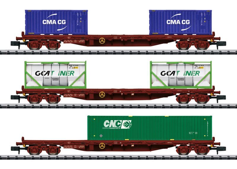 TRIX 15072 Containertragwagen-Set Rs Spur N