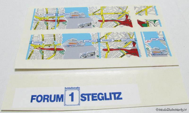 Decals/Naßschieber für HO Bus Forum Steglitz BVG Doppeldecker