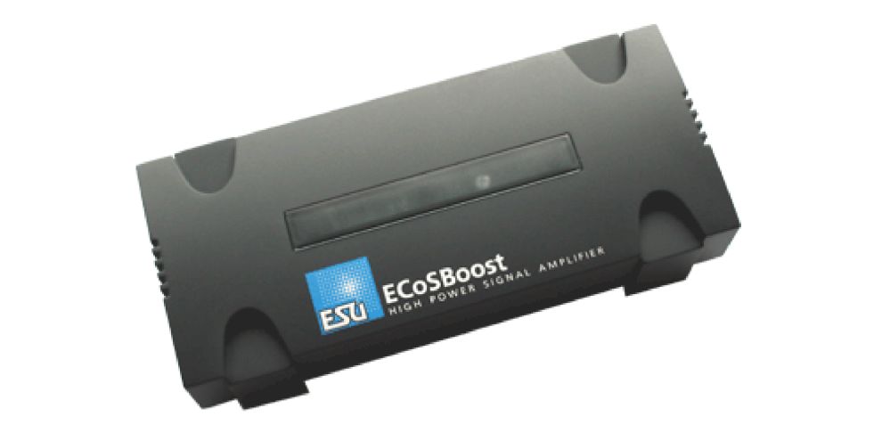 ESU 50012 ECoSBoost ext. Booster, 7A, MM/DCC/SX/M4, Set mit Netzteil 120-240V, EURO + US, Handbuch Deutsch / Englisch