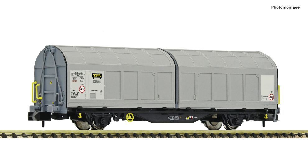 FLEISCHMANN 6660011 Schiebewandwagen, Transwaggon/SBB Cargo DC Spur N