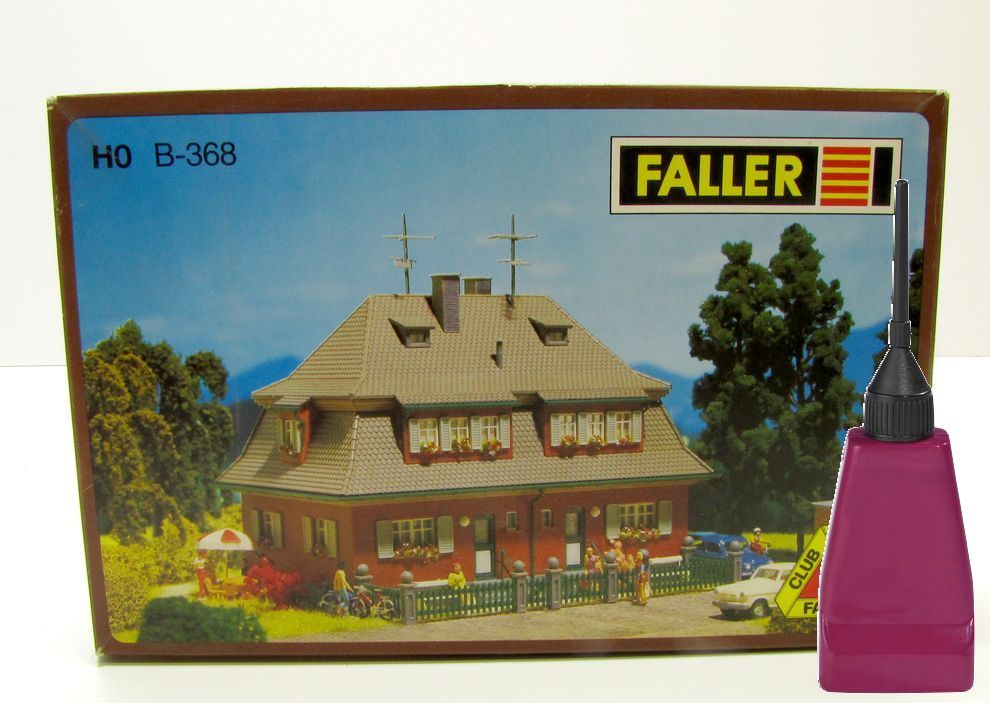 FALLER Club Modell B-368 Siedlungshaus Gartenstadt 1:87 OVP + Kunststoffkleber